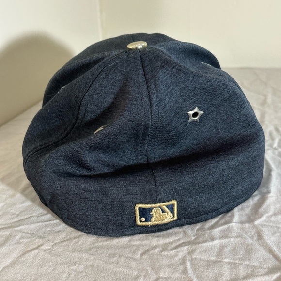 New Era 59FIFTY Boston Red Sox 2017 All-Star Game Hat 7 1/2 Navy & Gold MLB - Picture 3 of 5